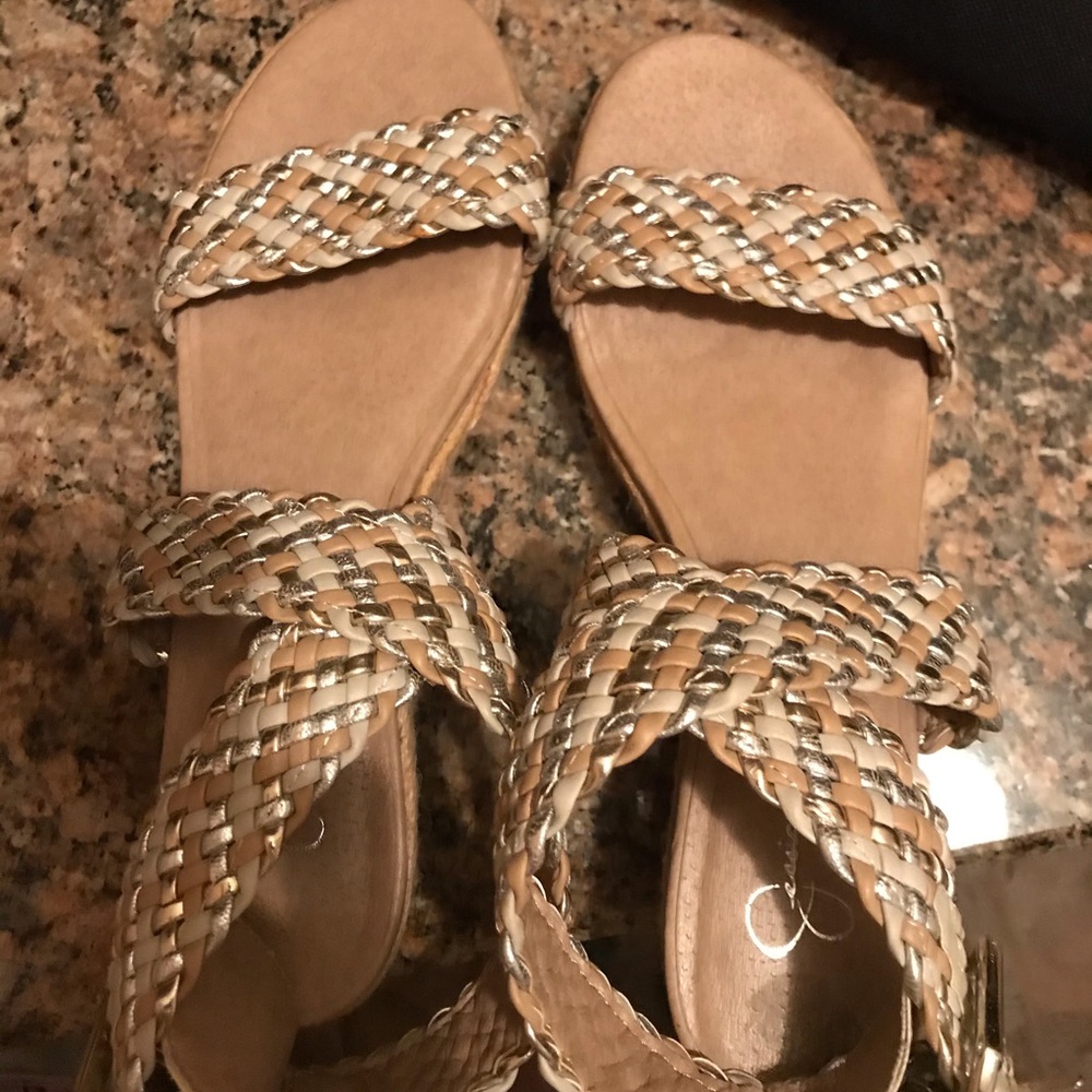 Jessica Simpson low wedge sandals